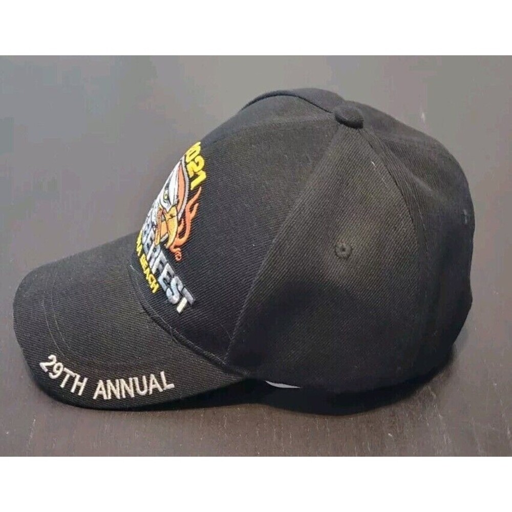 2021 29th Annual BIKETOBERFEST Bike Week Daytona Baseball Cap Black Hat - Picture 2 of 5